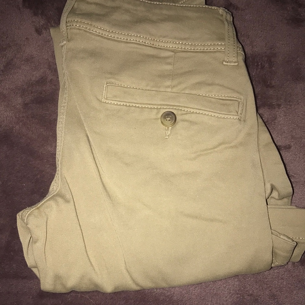 American eagle super stretch size 2 short khaki dress pants